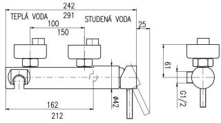 Смеситель для душа Rav Slezak Seina SE980.5Z бронза